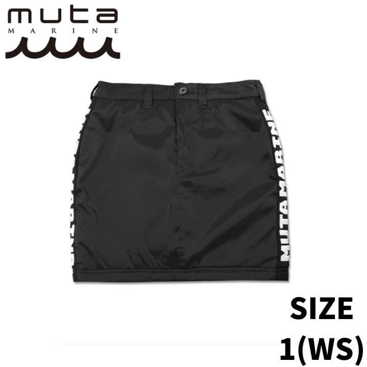ゴルフ スカート レディース ウェア ムータ ソロテックス ストレッチ 黒