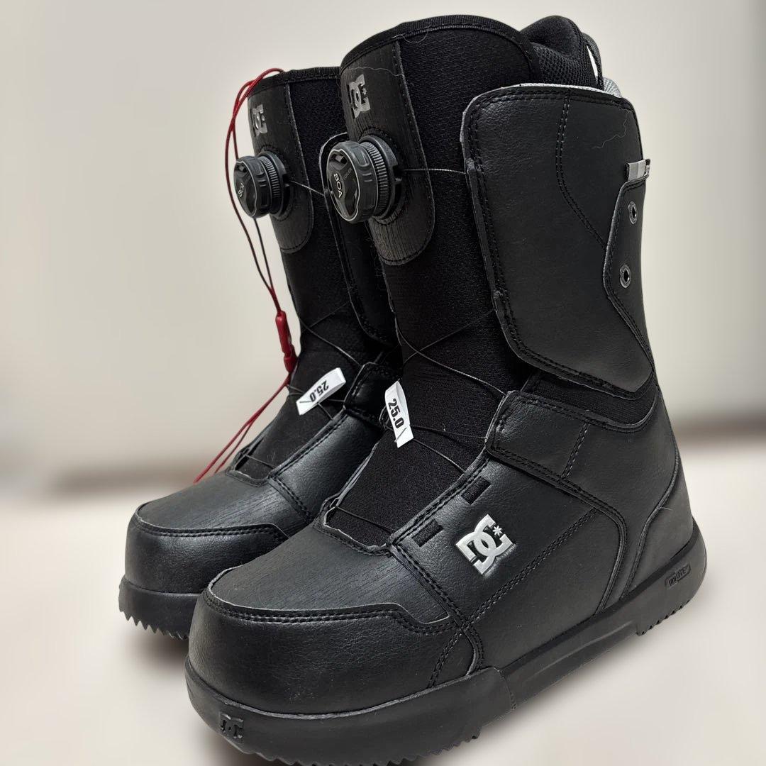 DC スノーボードブーツ ブラック　リーシュコードつき　25センチ　ユニセックス