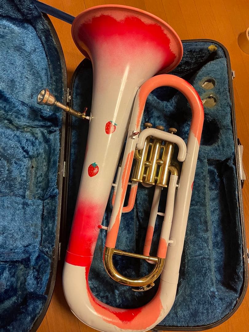 。。YAMAHA YEP-201 B♭管を「いちごパフェ」。