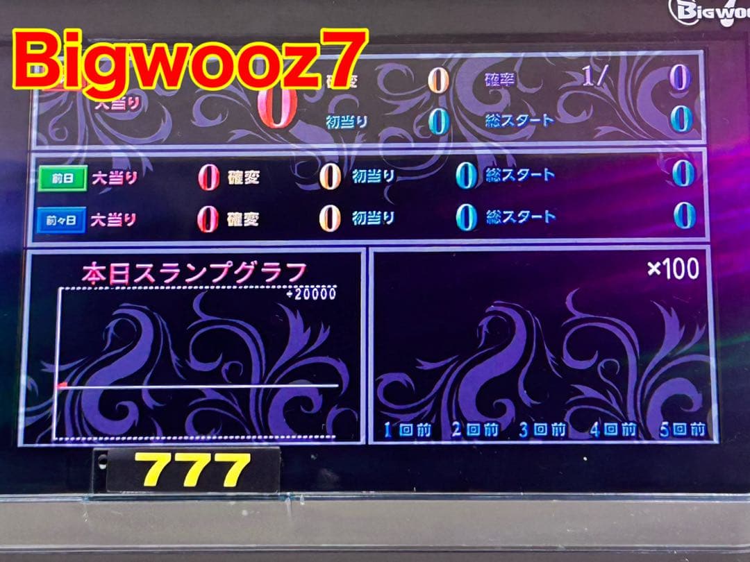 データカウンター・ビッグウォーズ7パチンコ用・家庭用電源加工済・差玉表示有