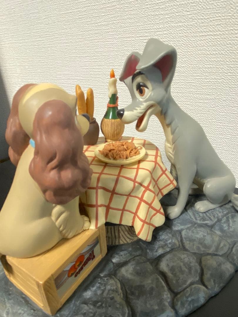 ディズニーレアわんわん物語レディ&トランプ フィギュア　箱入り