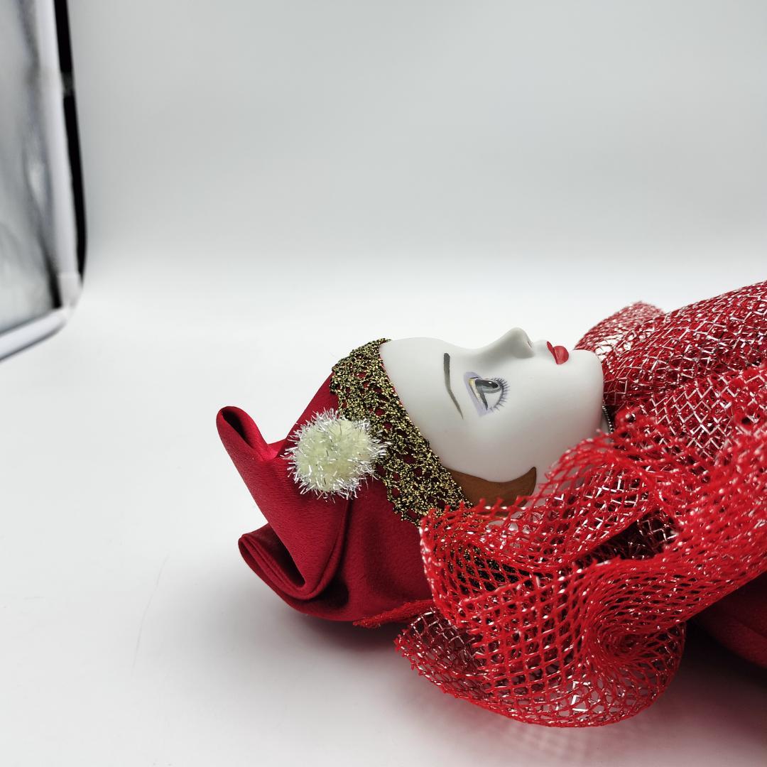 【極美品】1986年製 三協 陶器製 ピエロ人形 52cm ビスクドール風