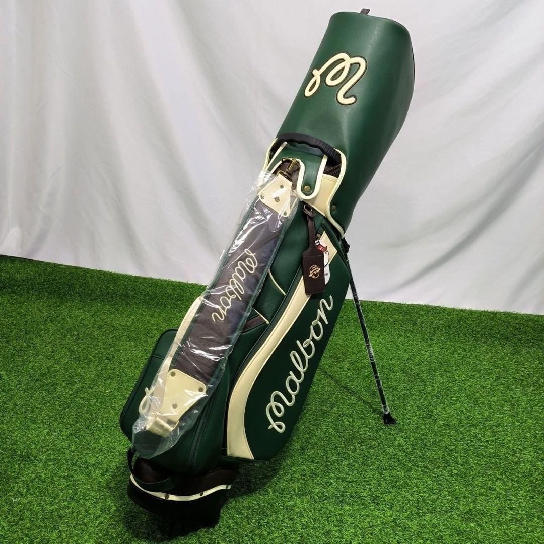 【即発送】Malbon マルボン ゴルフバッグ キャディバッグスタンド式オリーブ