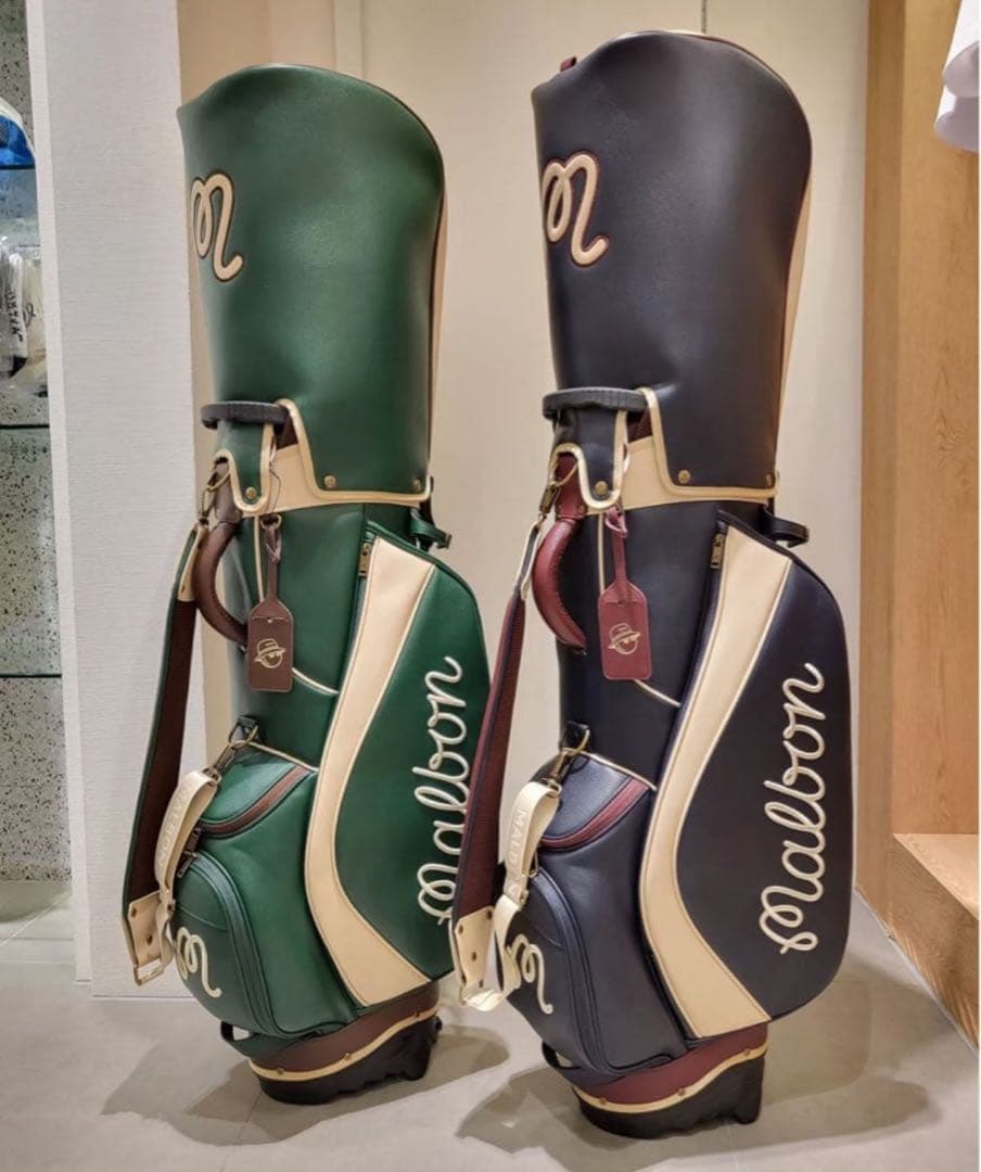 【即発送】Malbon マルボン ゴルフバッグ キャディバッグスタンド式オリーブ