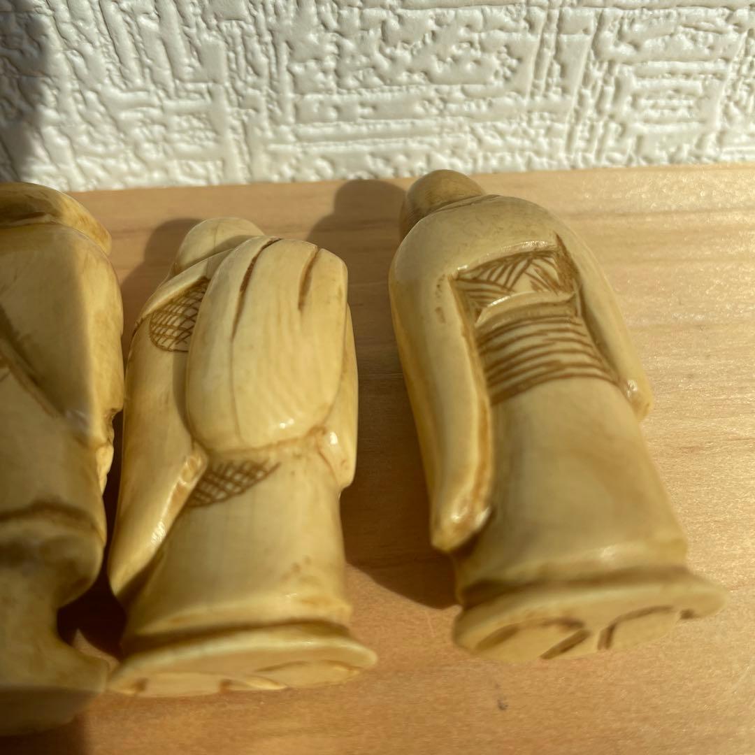 天然素材 ，マンモス ，根付，置物，骨董，七福神，アンティーク