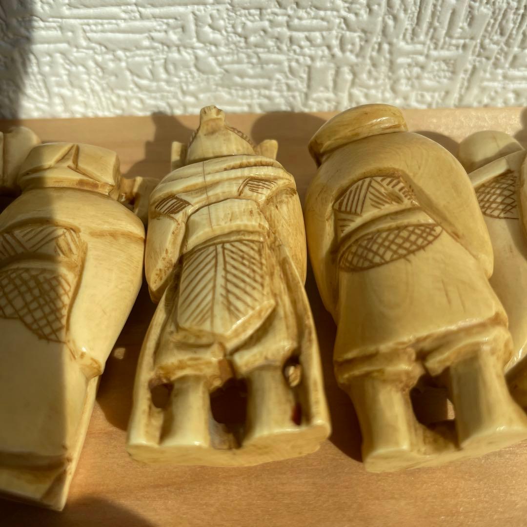 天然素材 ，マンモス ，根付，置物，骨董，七福神，アンティーク