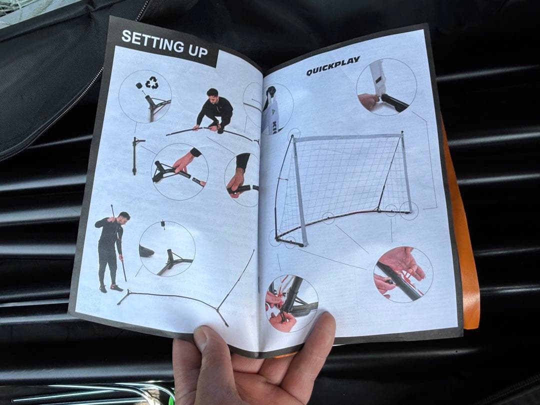 [クイックプレイ] 組立ELITEシリーズ ポータブル サッカーゴール4.9m