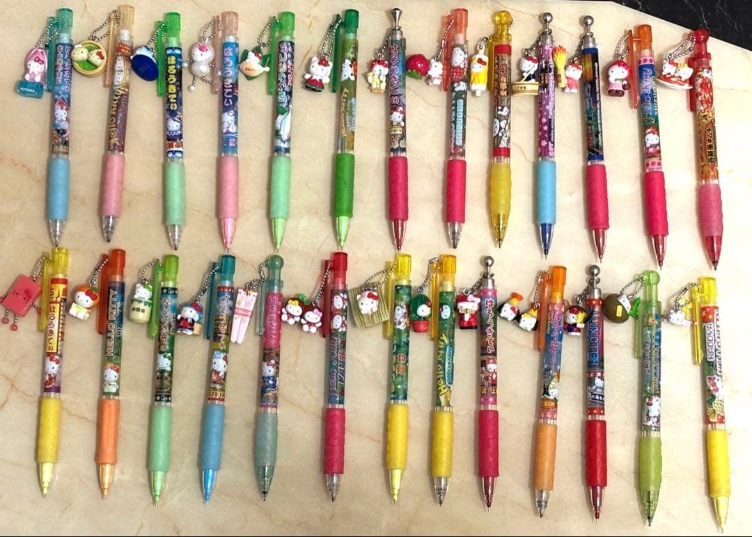 ご当地限定キティシャープペンシル　26本セット