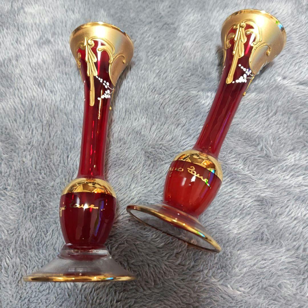 Murano ムラーノ　イタリア製 ベネチアンガラス 花瓶　希少　アンティーク