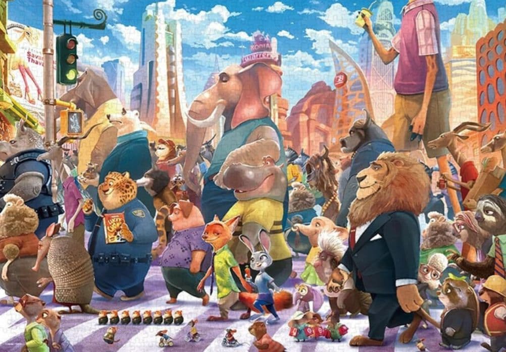 ズートピア ジグソーパズル 1000ピース　ディズニー　ジュディ　ニック　新品