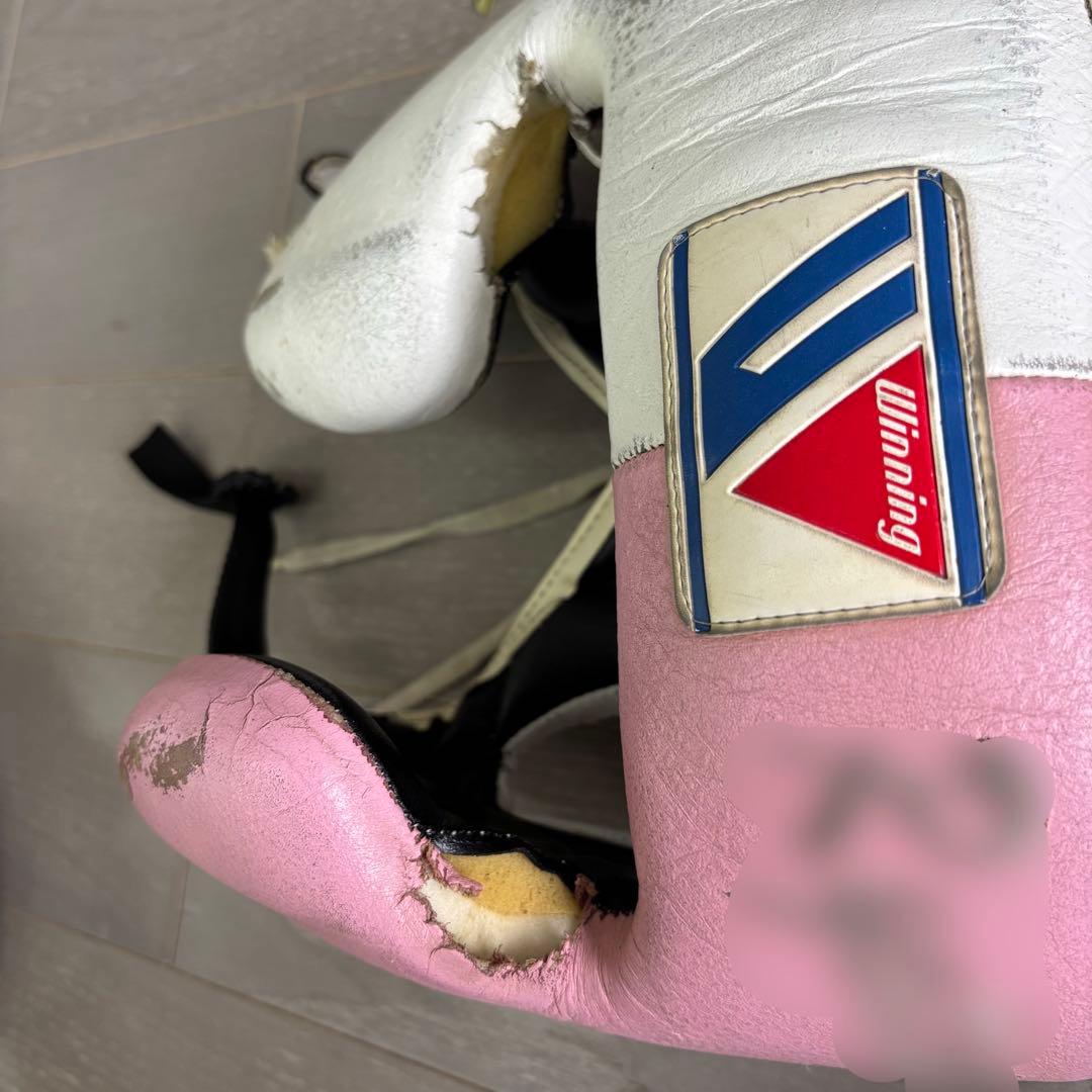 Winning ボクシングヘッドギア ピンク/ホワイト　オーダーカラー　特注