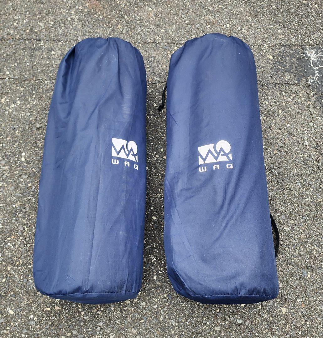 A/WAQ ワック インフレータブルマット　8cm 2個セット ネイビー