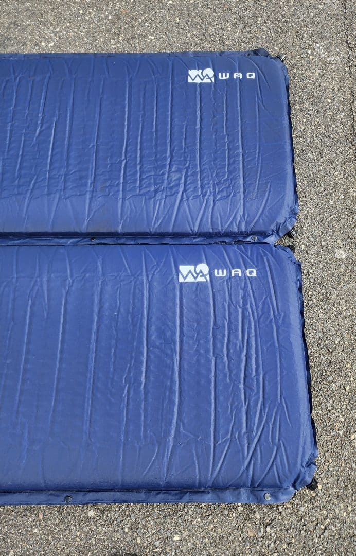 A/WAQ ワック インフレータブルマット　8cm 2個セット ネイビー