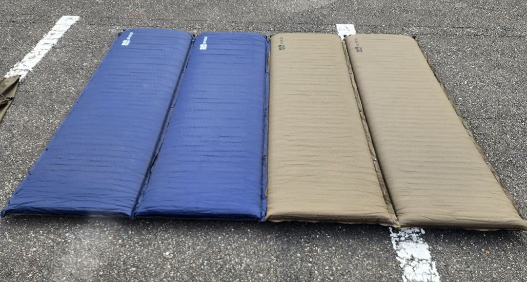 A/WAQ ワック インフレータブルマット　8cm 2個セット ネイビー