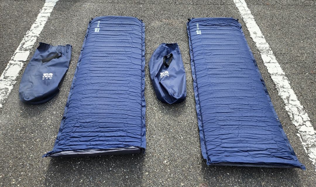 A/WAQ ワック インフレータブルマット　8cm 2個セット ネイビー