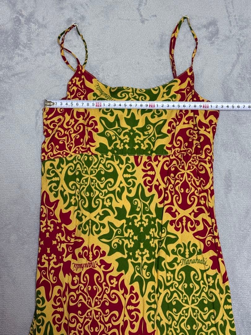 Manuheali'i　マヌヘアリィ　キャミワンピ　レーヨン　XSサイズ　フラ