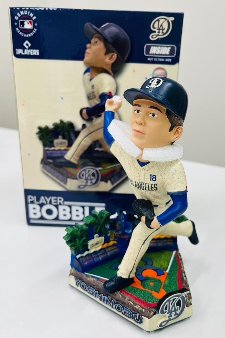 【144個限定】 FOCO正規品　山本由伸ボブルヘッド　ドジァー・スタジアム