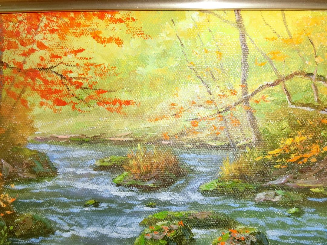 【ART】関健造真筆(奥入瀬渓流)サムホール