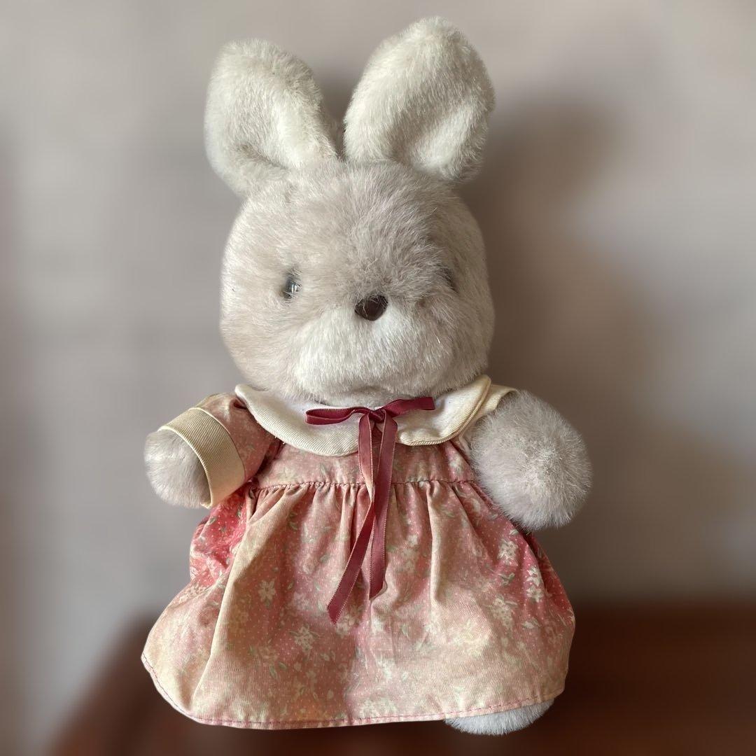 サンアロー製　うさぎのラッキー　ぬいぐるみ　レトロ