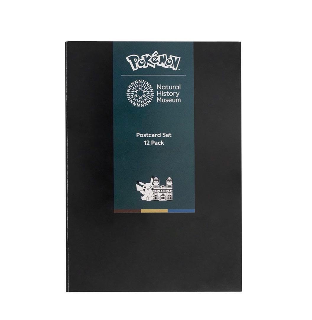 【希少新品】ポケモン30周年 ロンドン自然史博物館 コラボ ポストカード12枚