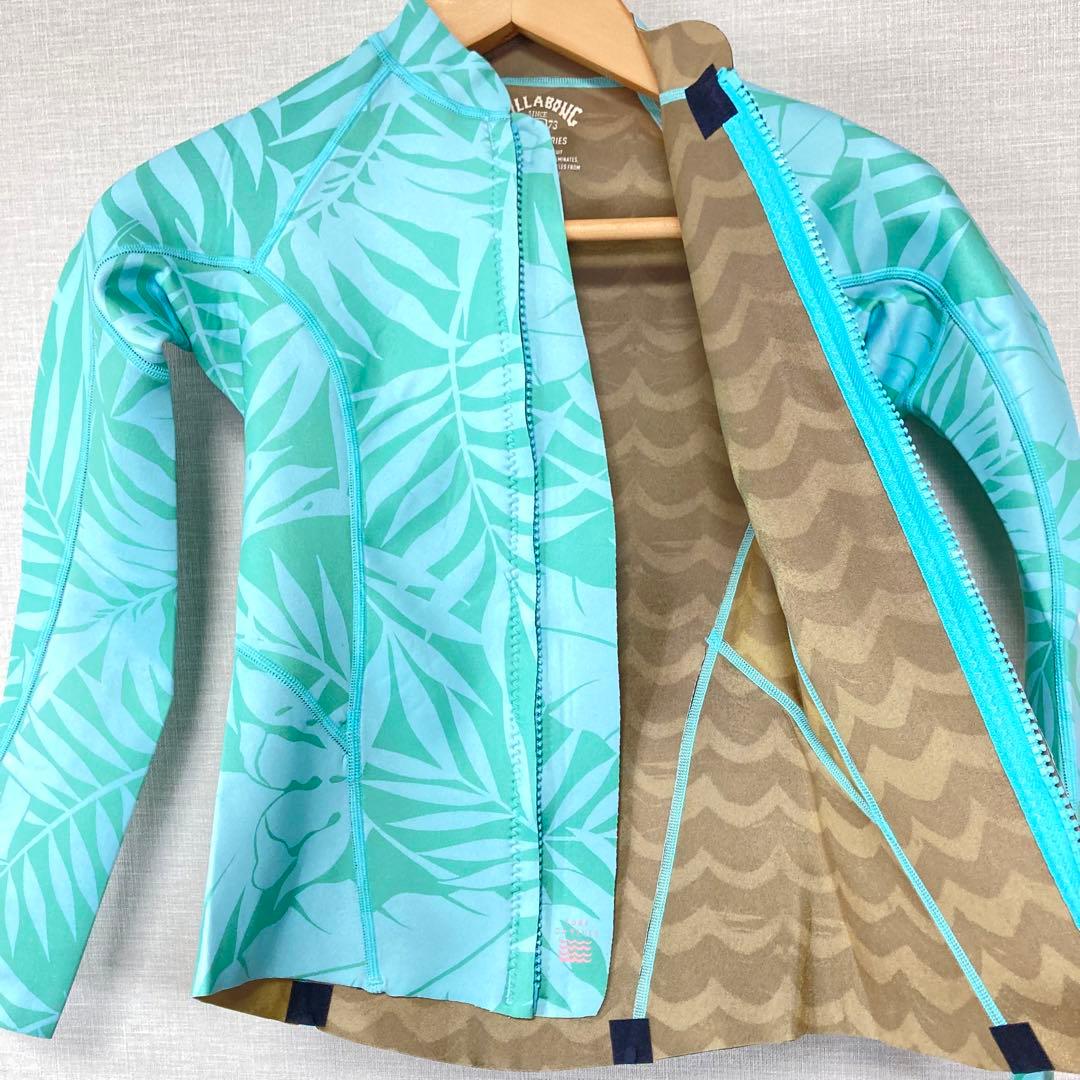 BILLABONG レディース 長袖タッパー フロントジップ ウェットスーツ