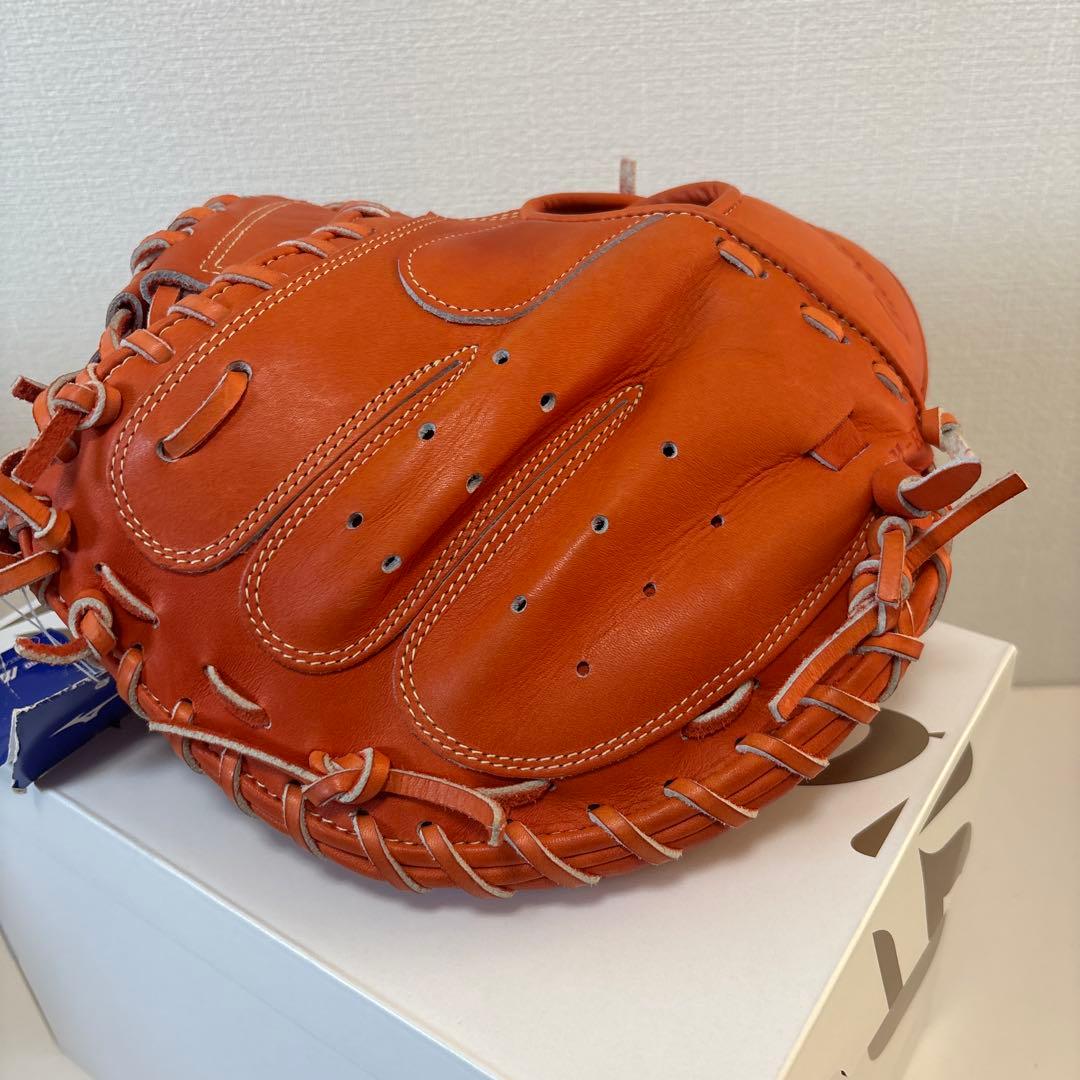 ミズノ　硬式用　キャッチャーミット　定価63,800円　高校野球対応　號