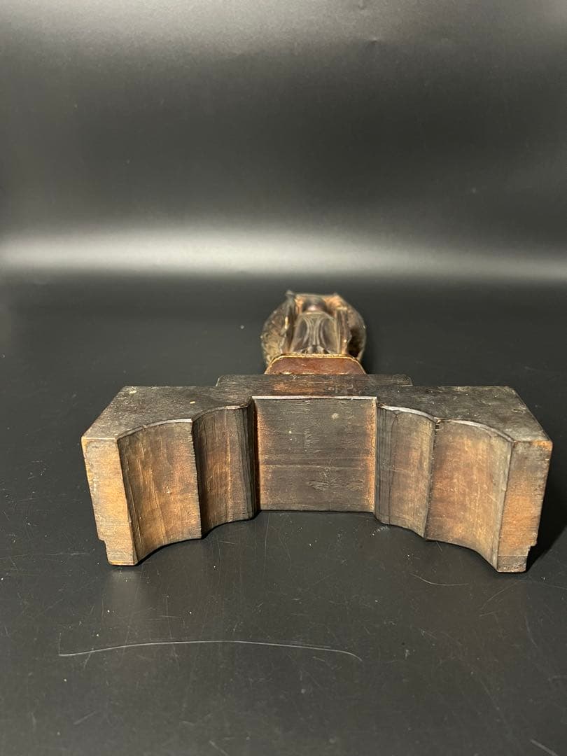 江戸時代後期 木彫 阿弥陀如来立像 仏像 舟形光背 古仏 仏教美術◎ 古美術庵々