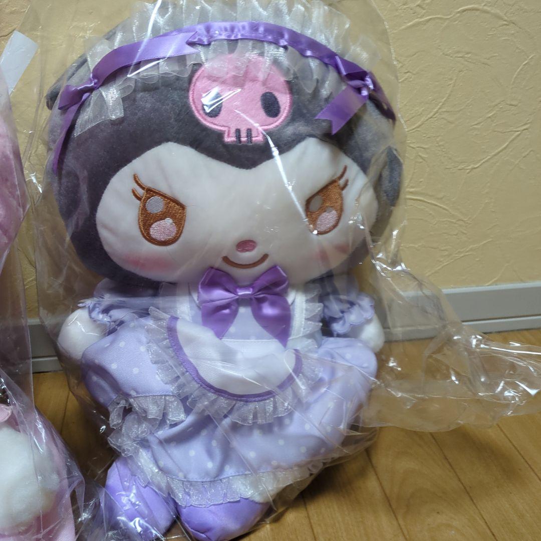 サンリオ　当たりくじ　マイメロ　クロミ　ぬいぐるみ　クッション　３点セット