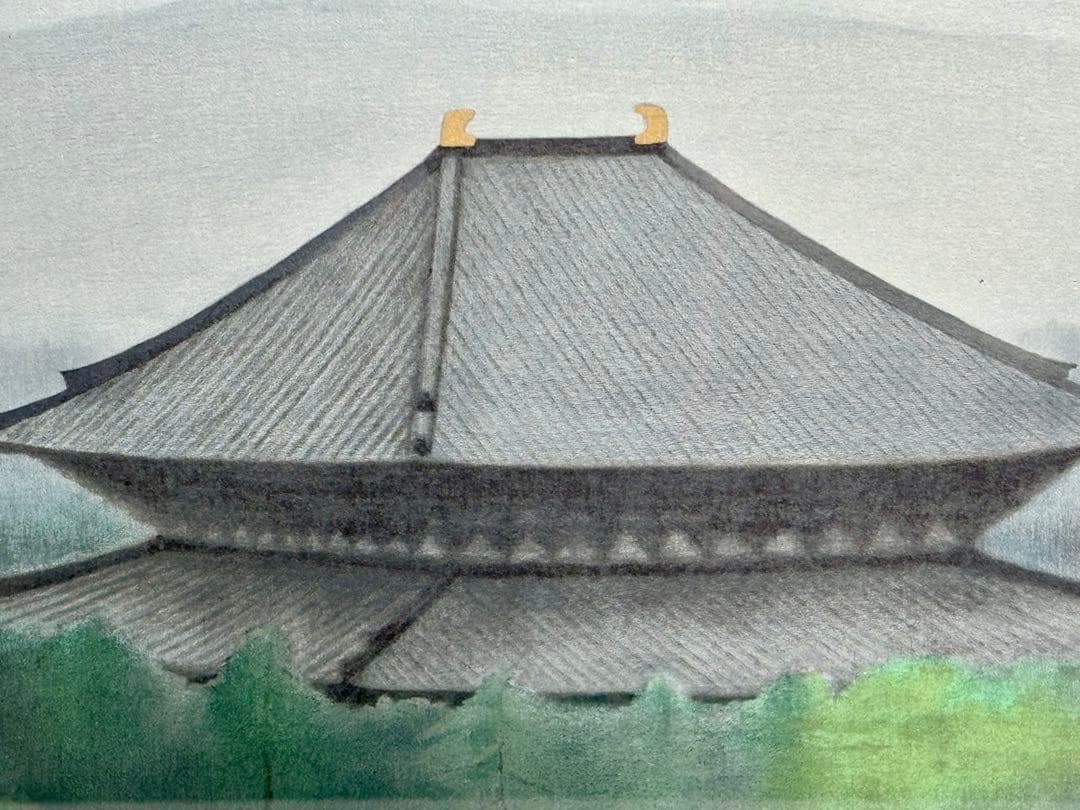 #鈴木竹柏「古都に咲く」直筆サイン入り リトグラフ　147/200