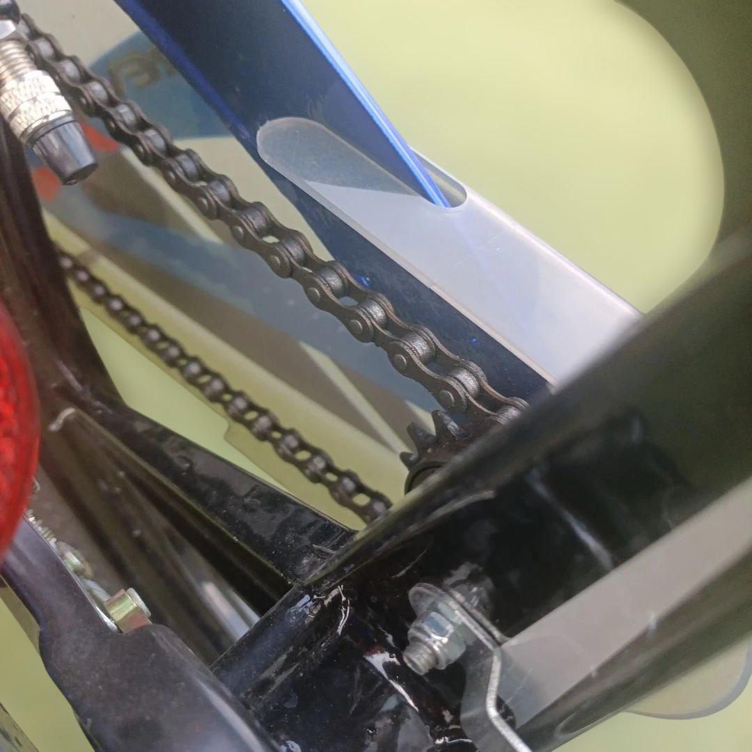 子どもの自転車16インチ青色