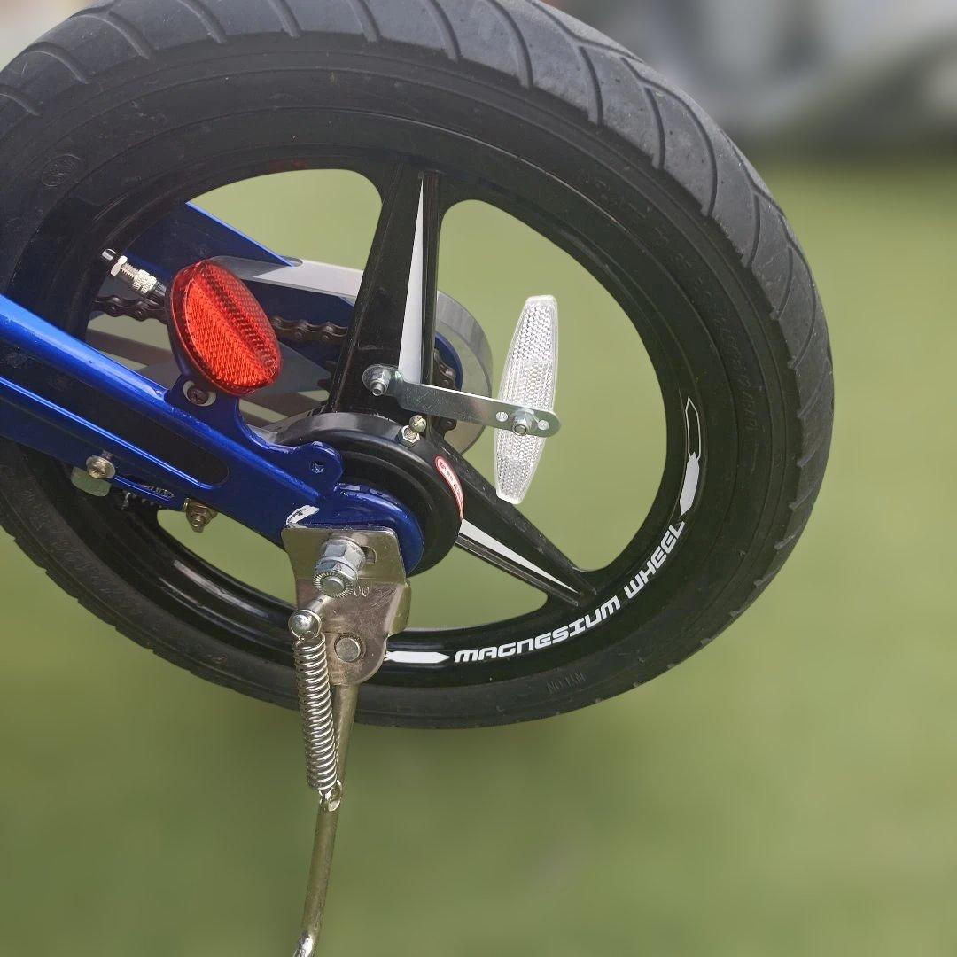 子どもの自転車16インチ青色