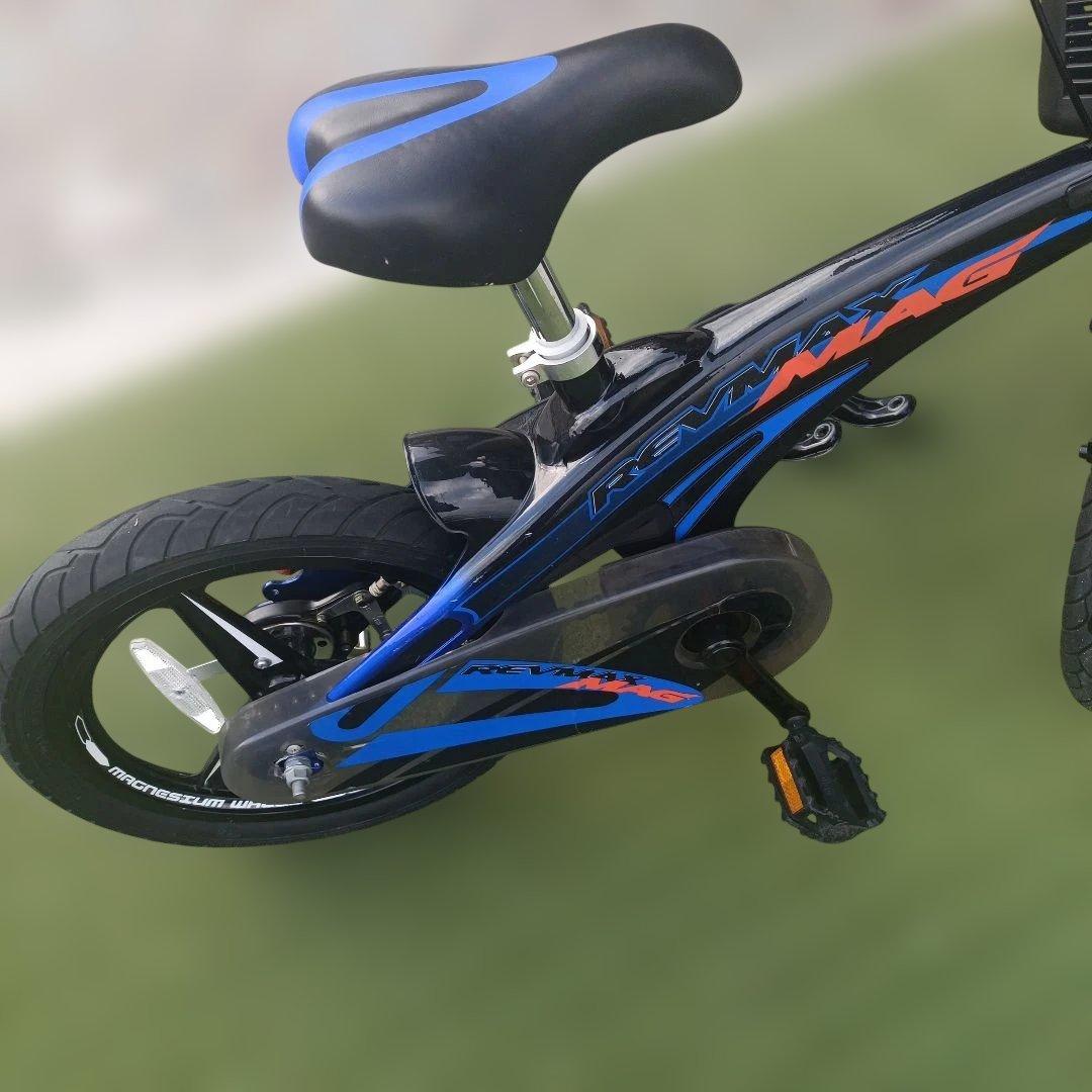 子どもの自転車16インチ青色