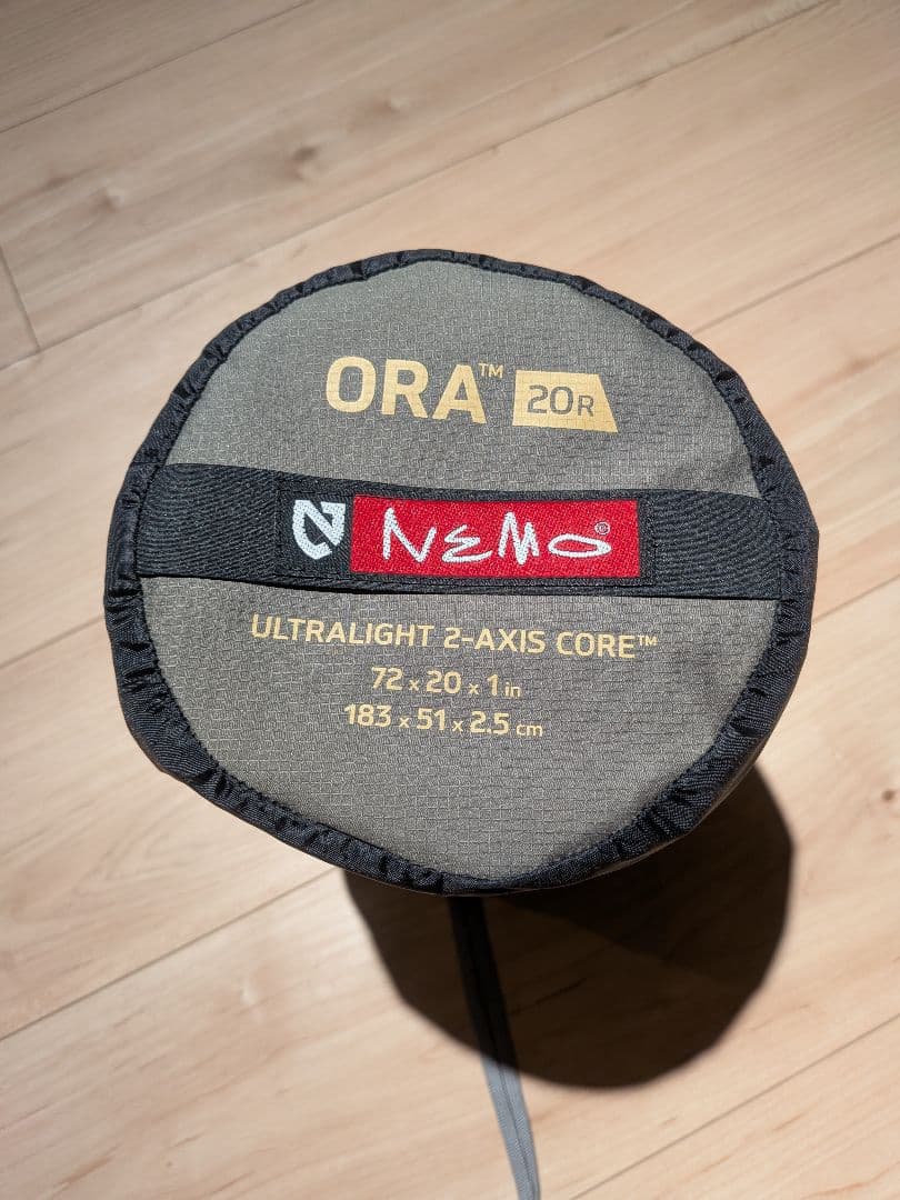 美品 NEMO ORA 20R スリーピングマット