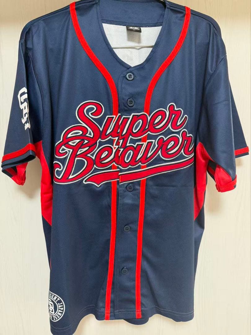 super beaver 20th ベースボールシャツ ネイビーM