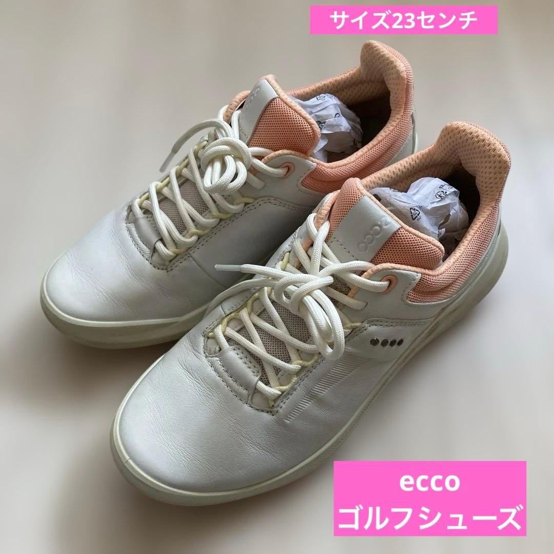美品ですよ！ecco ゴルフシューズ　23センチスパイクレス