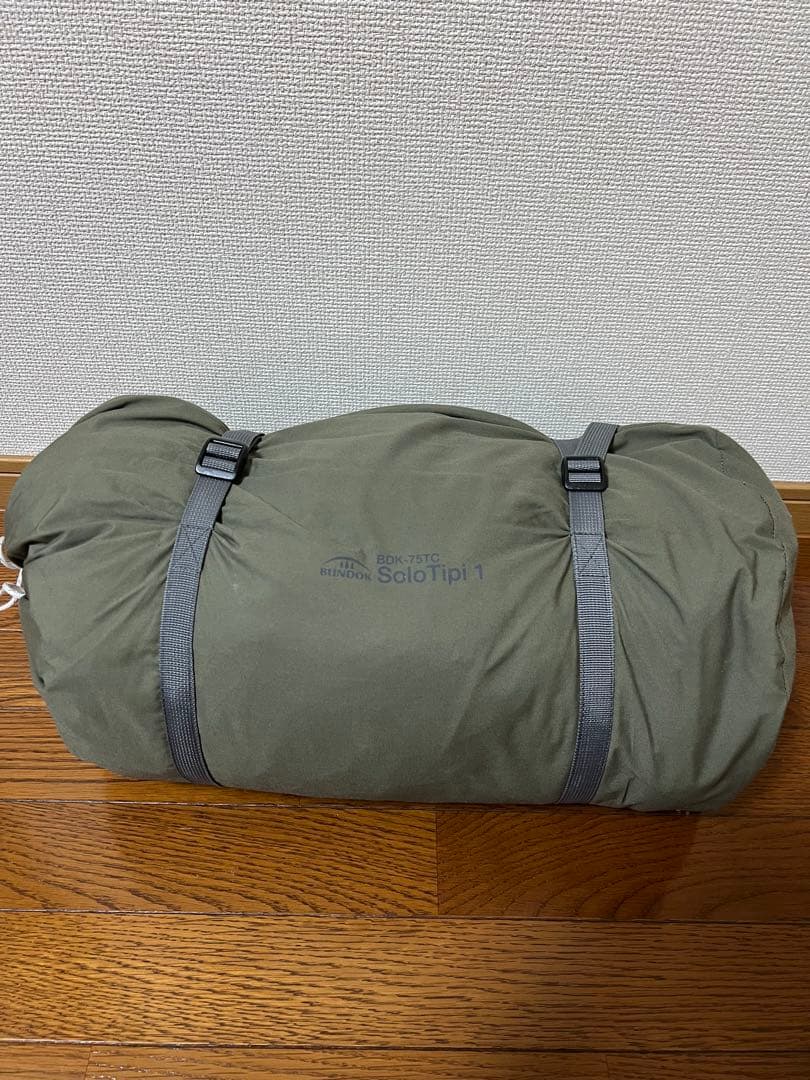 BUNDOK Solo Tipi 1 BDK-75TC カーキ　二股付き