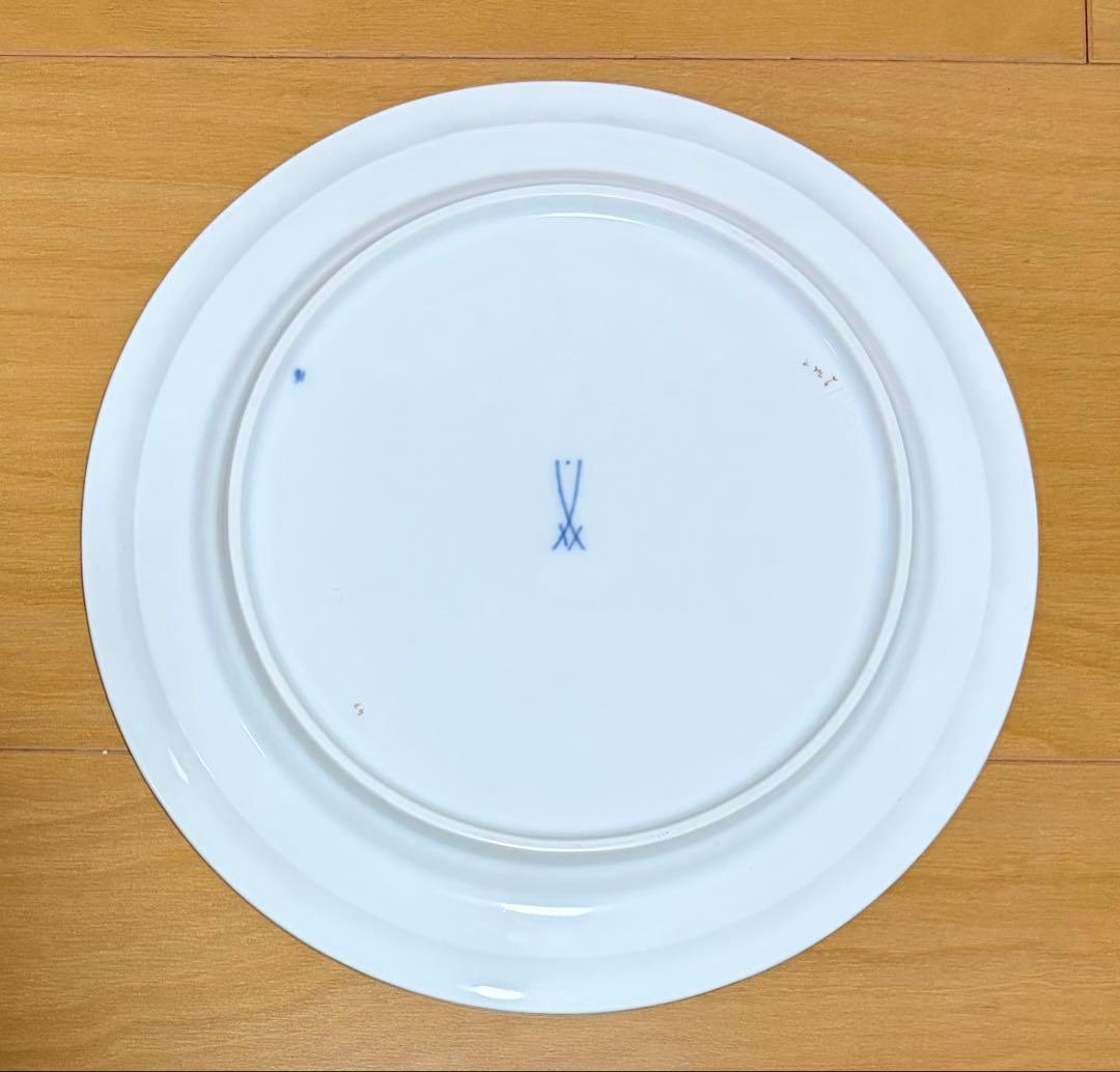 MEISSENマイセン グランツゴールド　Xフォーム 小花　金彩　プレート