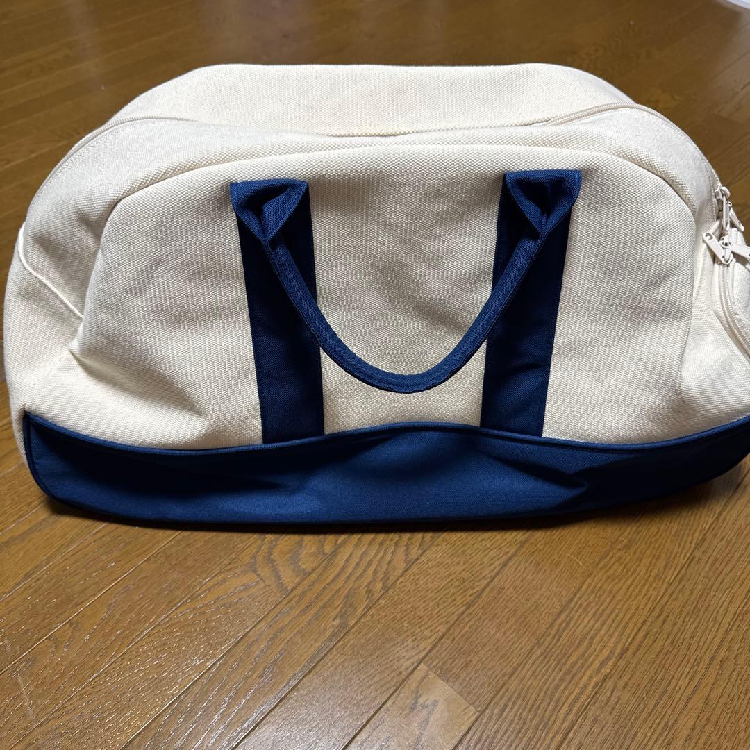 BEAMS GOLF ダッフルバッグ ホワイト・ネイビー