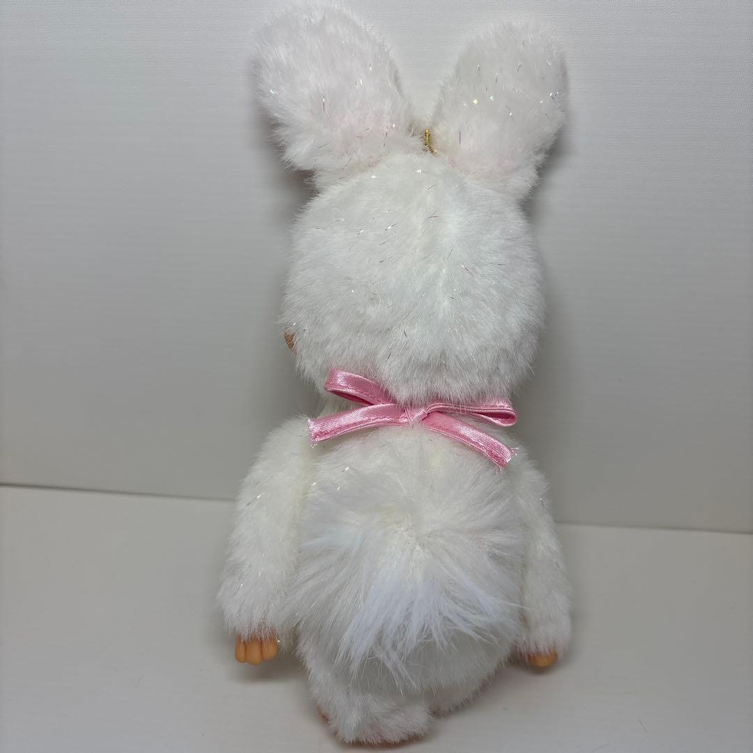 新品 バニー モンチッチ キーチェーン ホワイト monchhichi 1099