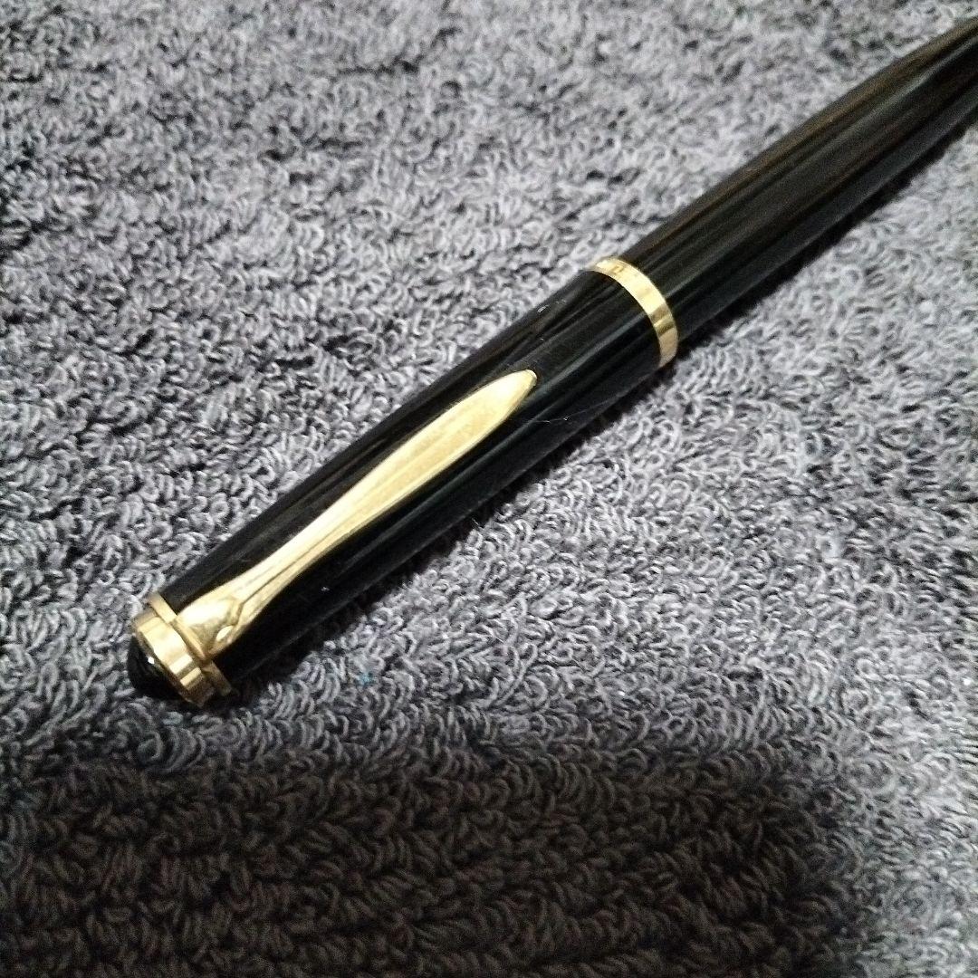 14K　PELIKAN 黒のストライプ模様 万年筆