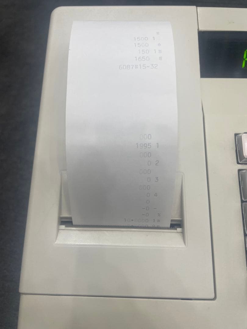 シャープSHARP XE-A107 レジスター