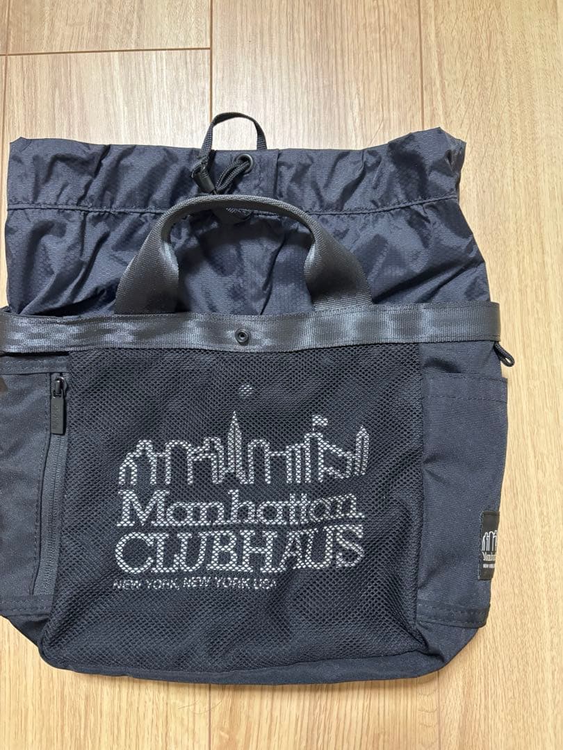 Manhattan Clubhaus ブラックトートバッグ