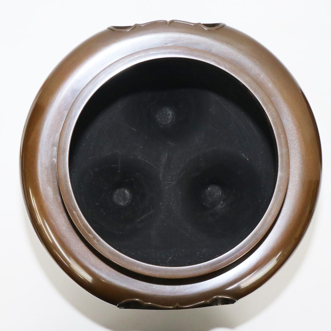 南鐐撮霰真形釜添　唐銅朝鮮風炉 高橋敬典 風炉師 金谷浄雲造