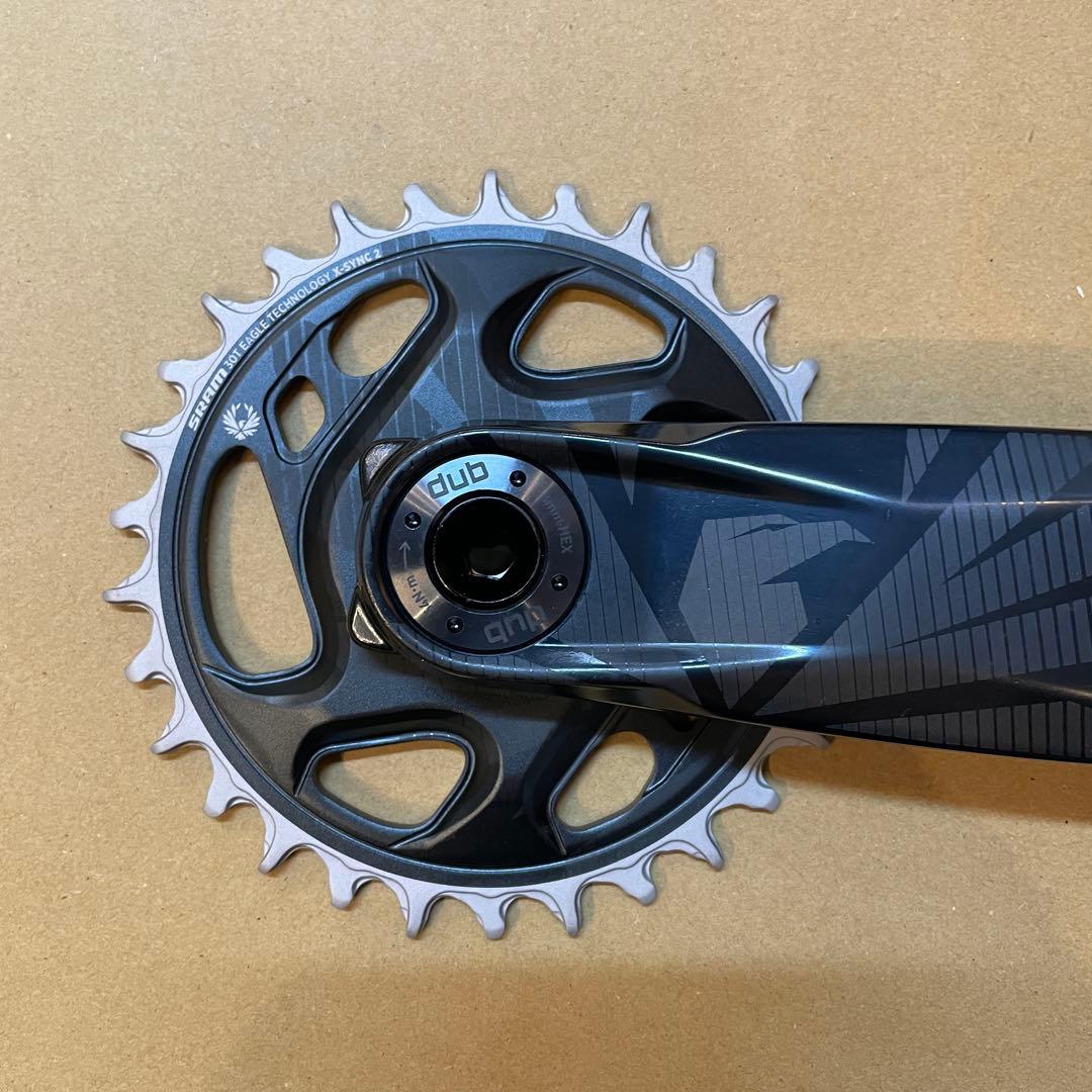 パーツ SRAM GX EAGLE crank set DUB FAT4 170mm