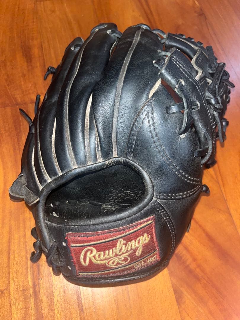 Rawlings 硬式野球グローブ 右投げ用 黒 内野用