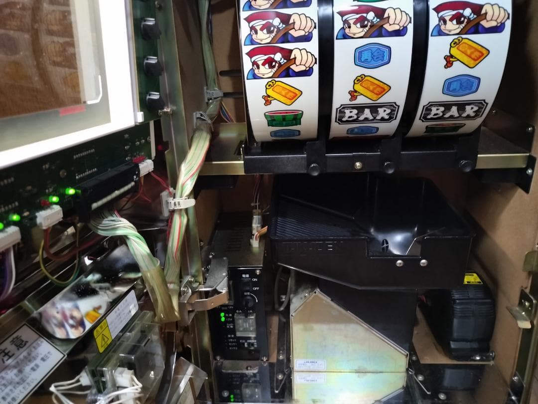 【パチスロ実機】ロデオ★ギンギン丸【オートプレイ付不要機付】４号機・人気台