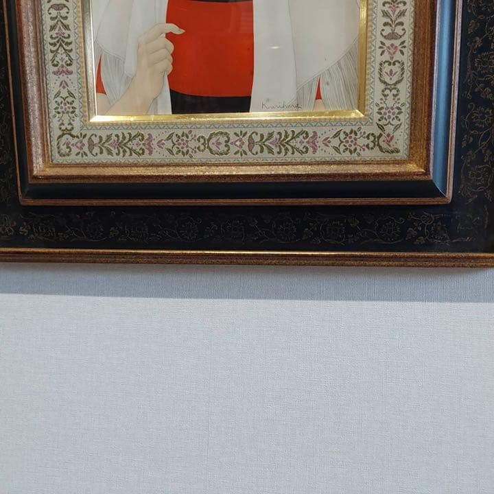 栗原喜依子　絵画　少女　原画　油絵