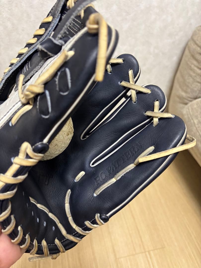 ZETT プロステイタス 軟式　ネイビー/ホワイト グローブ オーダー