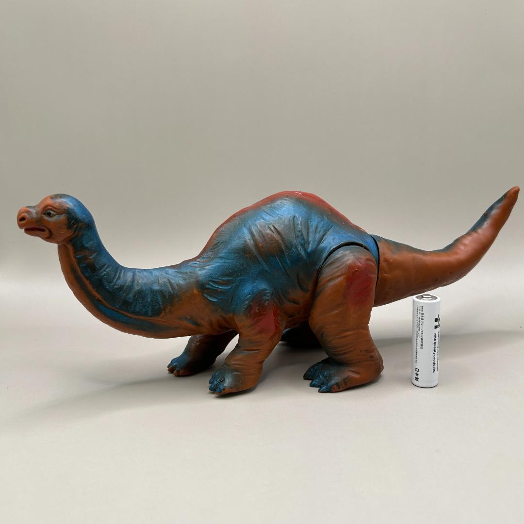 当時物　マルサン　ディプロドクス　恐竜100万年　スタンダードサイズ　怪獣ソフビ