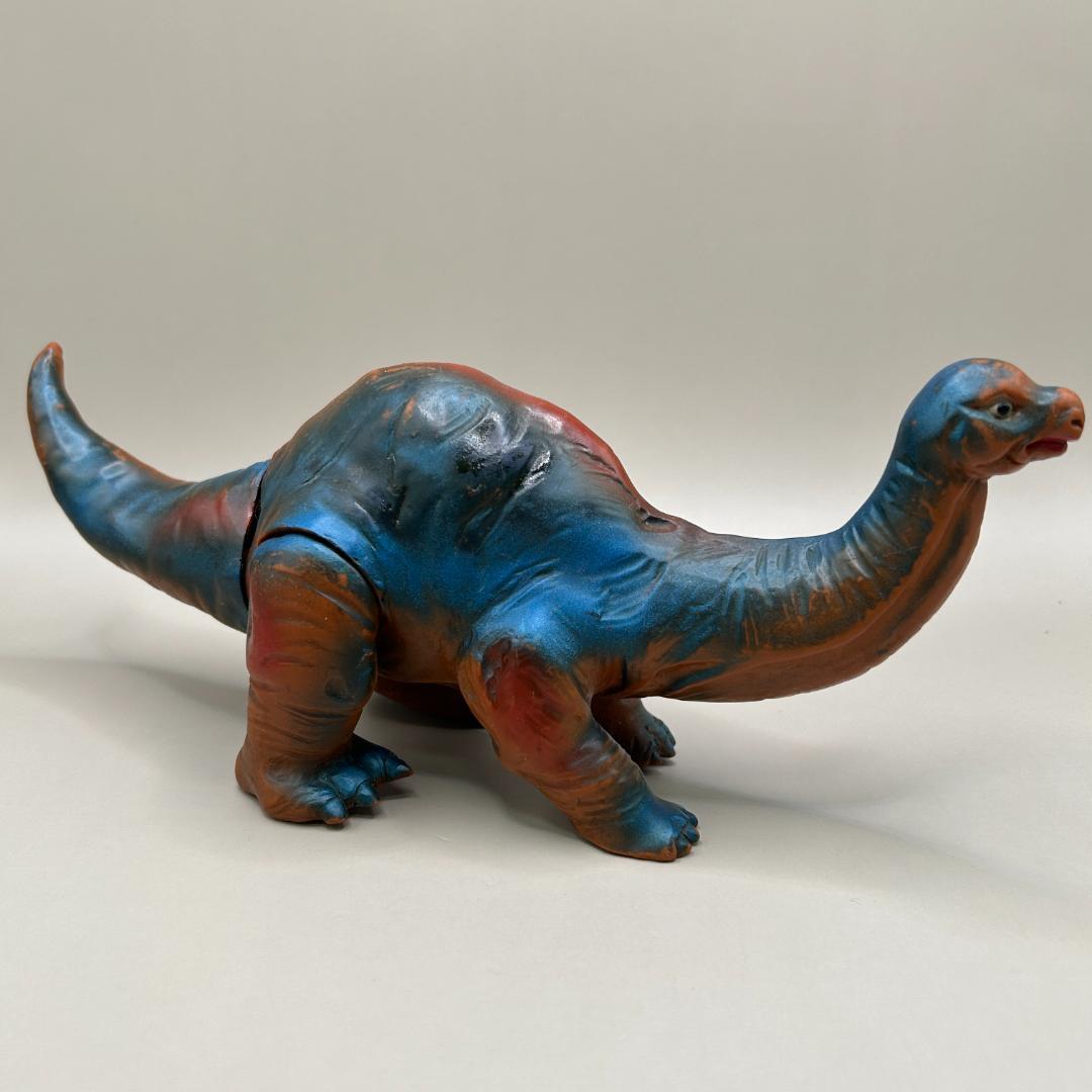 当時物　マルサン　ディプロドクス　恐竜100万年　スタンダードサイズ　怪獣ソフビ